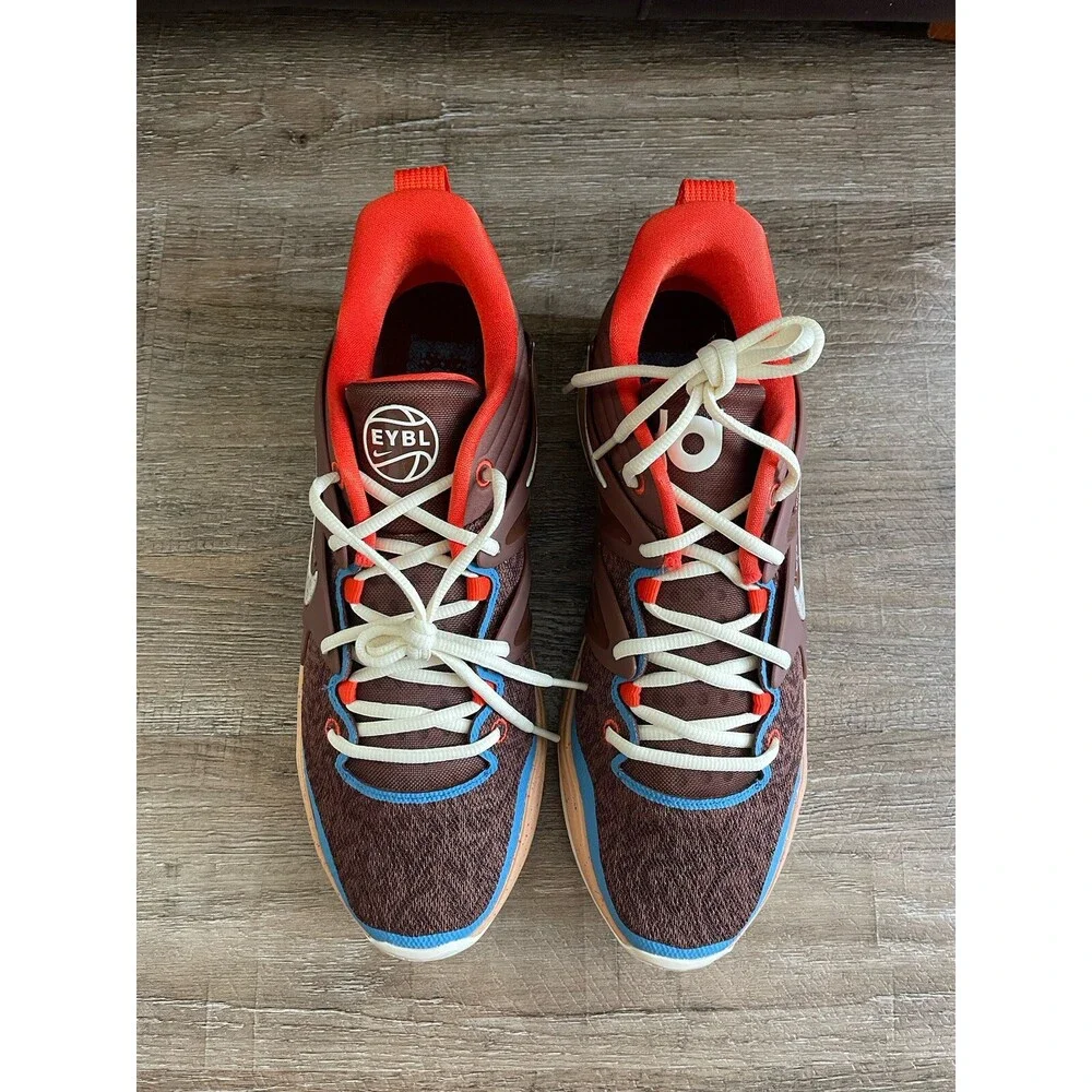 Nike KD 15 EYBL Fauna Brown Coconut Milk Men’s Sz 13 DV2555-200